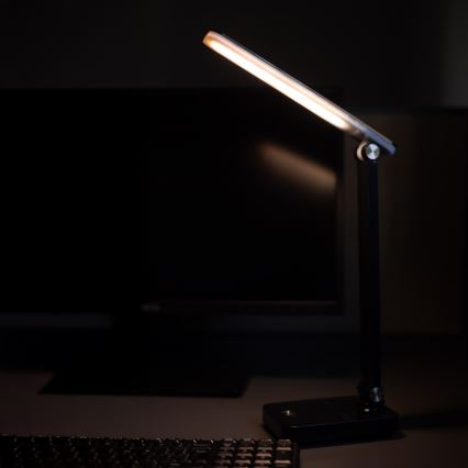 Zuma Line - LED Rechargeable table lamp LED/8W/1200 mAh 3000/4500/6000K black