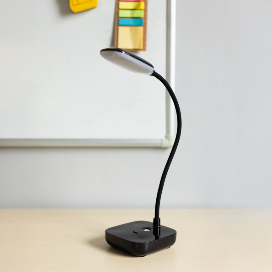 Zuma Line - LED Rechargeable table lamp LED/7W/1200 mAh 3000/4500/6000K black