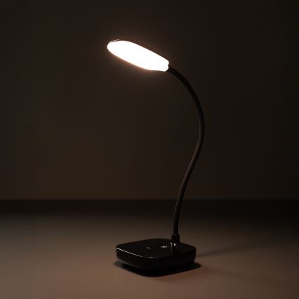 Zuma Line - LED Rechargeable table lamp LED/7W/1200 mAh 3000/4500/6000K black