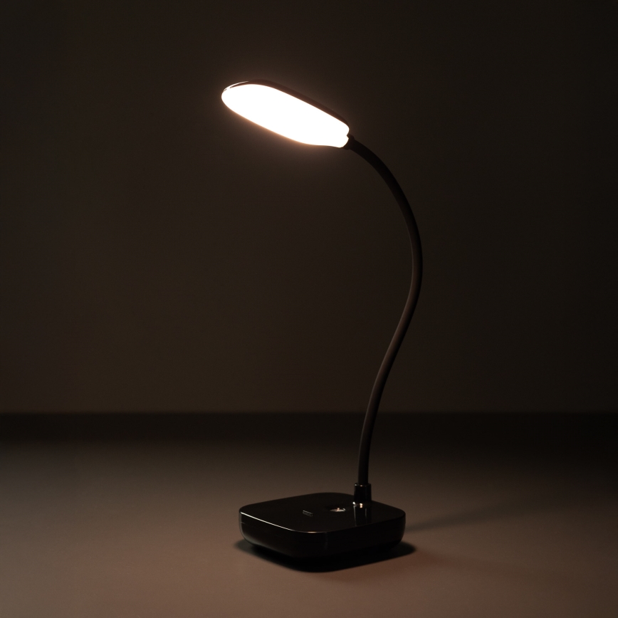 Zuma Line - LED Rechargeable table lamp LED/7W/1200 mAh 3000/4500/6000K black