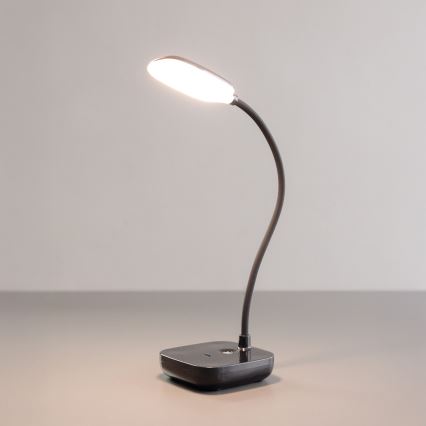 Zuma Line - LED Rechargeable table lamp LED/7W/1200 mAh 3000/4500/6000K black