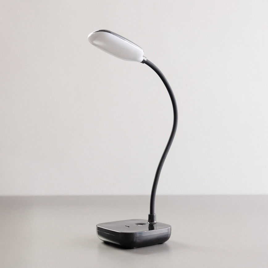 Zuma Line - LED Rechargeable table lamp LED/7W/1200 mAh 3000/4500/6000K black