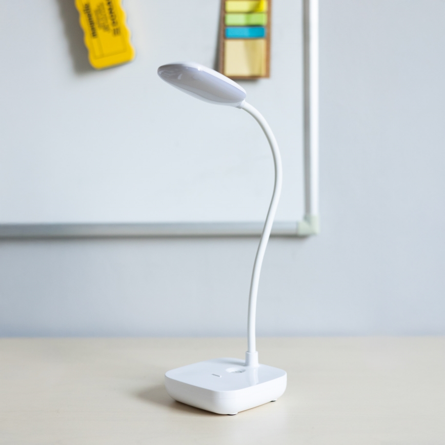 Zuma Line - LED Rechargeable table lamp LED/7W/1200 mAh 3000/4500/6000K CRI 90 white