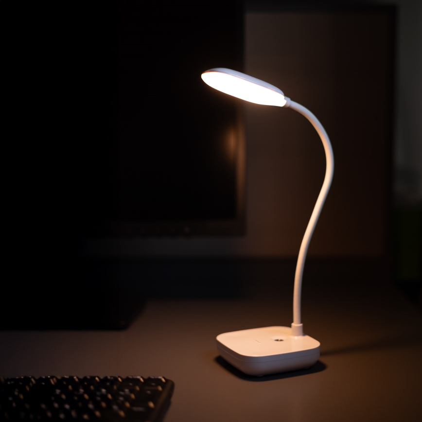 Zuma Line - LED Rechargeable table lamp LED/7W/1200 mAh 3000/4500/6000K CRI 90 white
