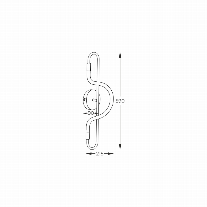 Zuma Line - LED Wall light BALBO LED/10W/230V 3000/4000/6000K black