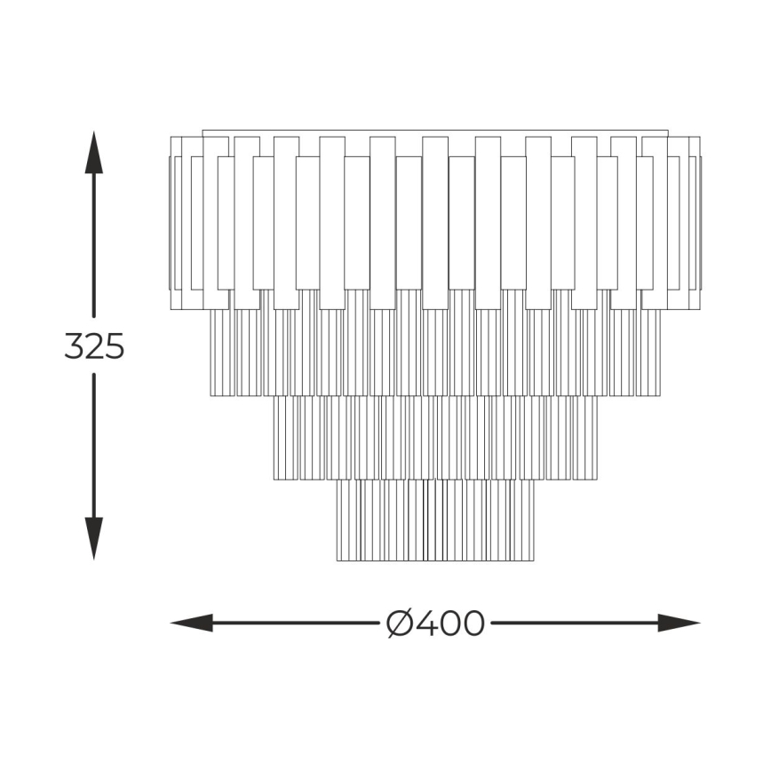 Zuma Line - Ceiling light 4xE14/40W/230V gold