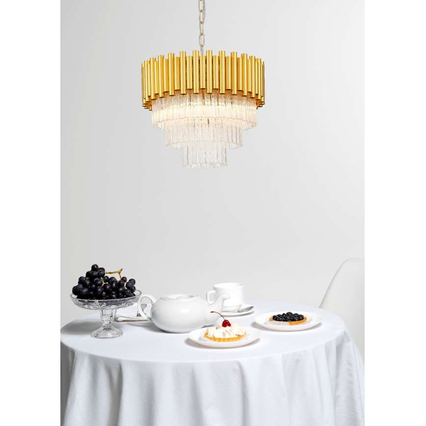 Zuma Line - Chandelier on a chain 4xE14/40W/230V gold