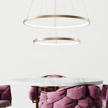 Zuma Line - LED Chandelier on a string LED/60W/230V 3000/4000/6000K d. 80 cm gold