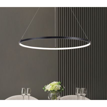 Zuma Line - LED Chandelier on a string LED/28W/230V 3000/4000/6000K d. 60 cm black