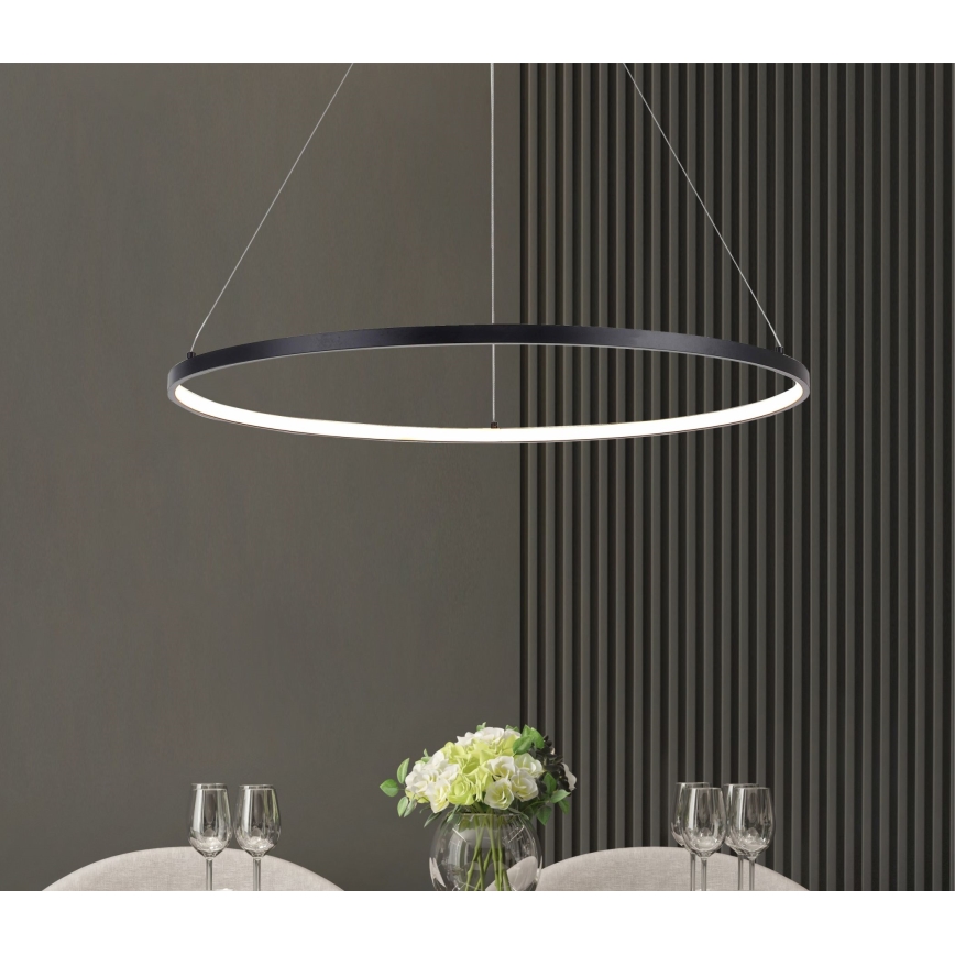 Zuma Line - LED Chandelier on a string LED/28W/230V 3000/4000/6000K d. 60 cm black