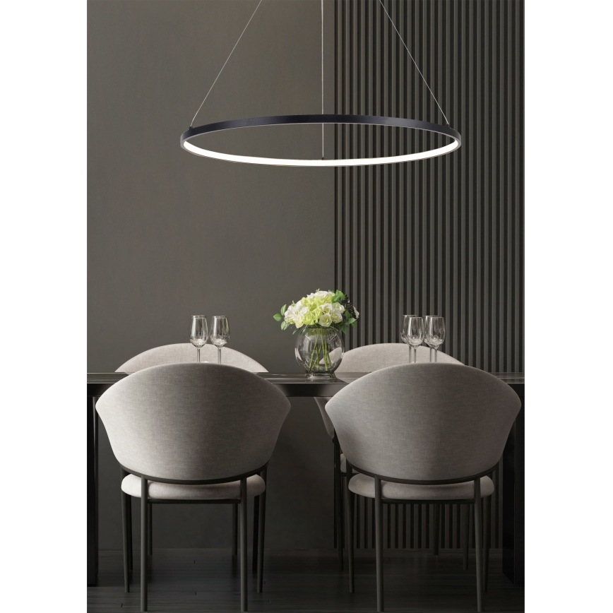 Zuma Line - LED Cable Pendant Light LED/36W/230V 3000/4000/6000K Ø 80 cm Black