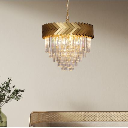 Zuma Line - Chandelier on a chain 9xE14/40W/230V gold