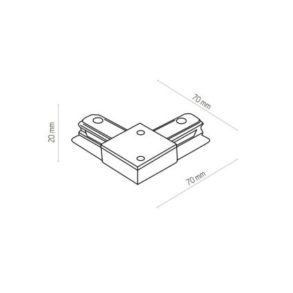 Zuma Line - Spotlight for rail system 6xGU10/10W/230V white + rail accessories