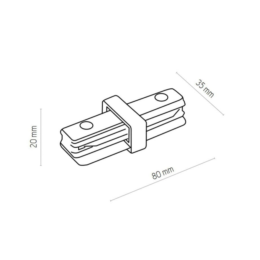 Zuma Line - Spotlight for rail system 8xGU10/10W/230V white + rail accessories