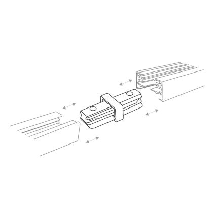 Zuma Line - Spotlight for rail system 8xGU10/10W/230V white + rail accessories