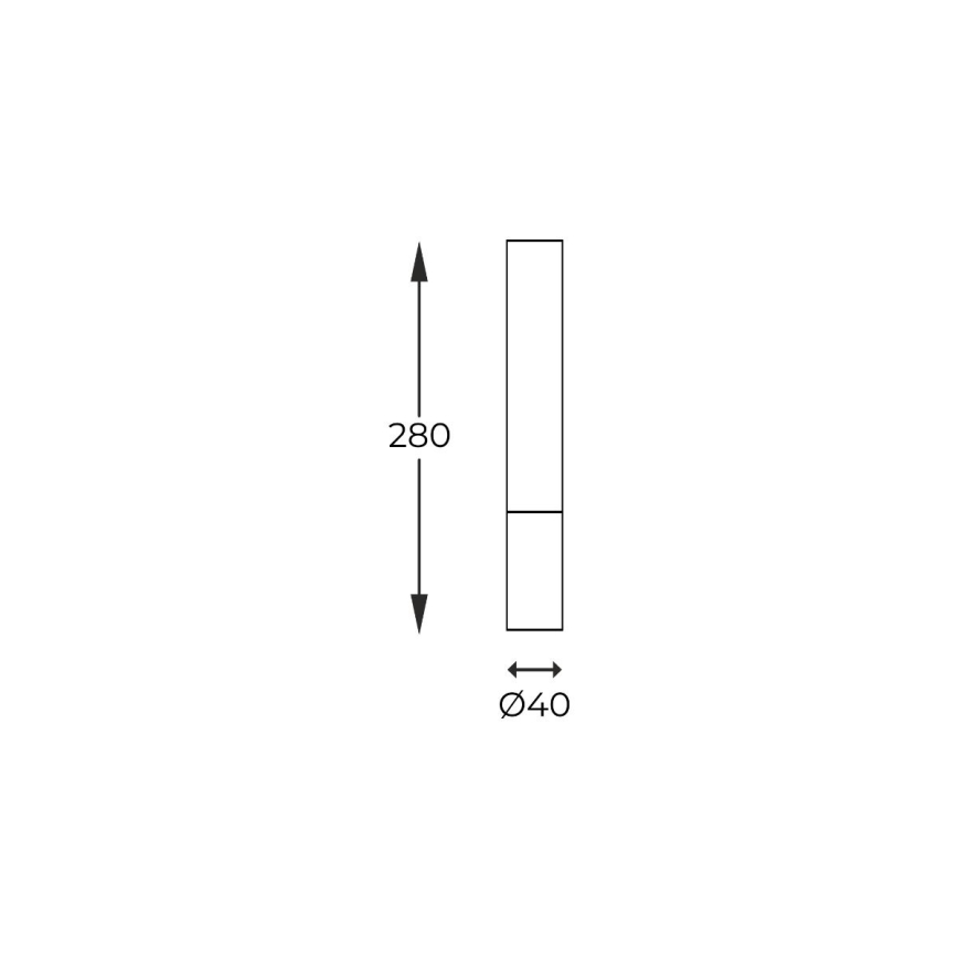 Zuma Line - Spotlight 1xG9/28W/230V 28 cm oak