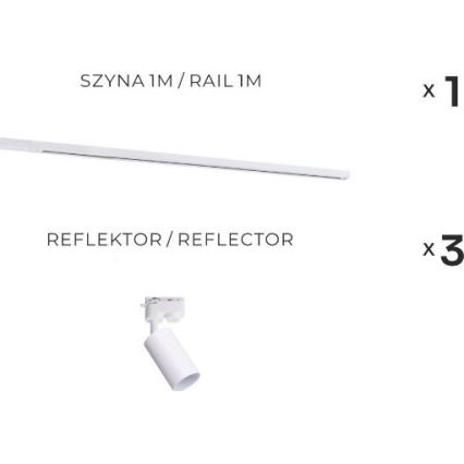 Zuma Line - Spotlight in 3xGU10/35W/230V track system white