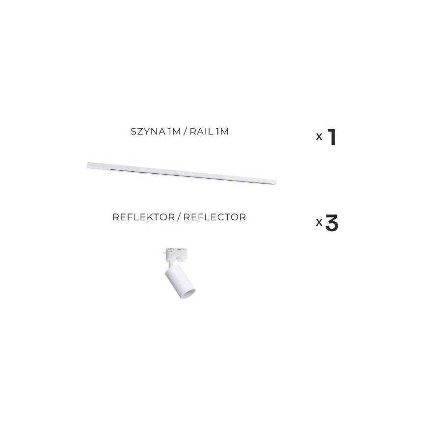 Zuma Line - Spotlight in 3xGU10/35W/230V track system white