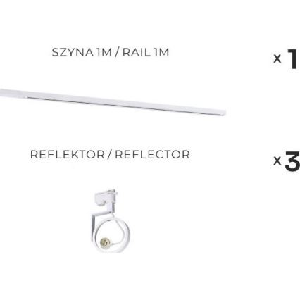 Zuma Line - Spotlight in Track System 3xGU10/15W/230V white