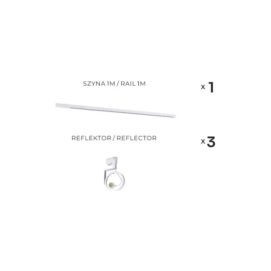Zuma Line - Spotlight in Track System 3xGU10/15W/230V white