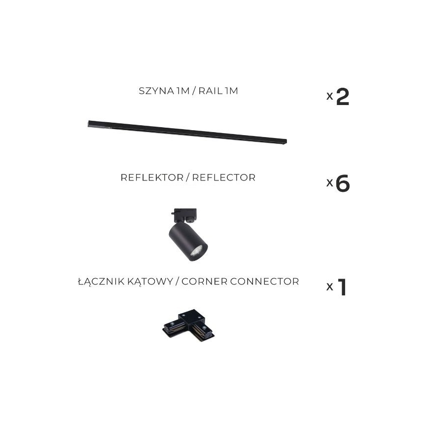 Zuma Line - Spot Light in Track System 6xGU10/35W/230V Black