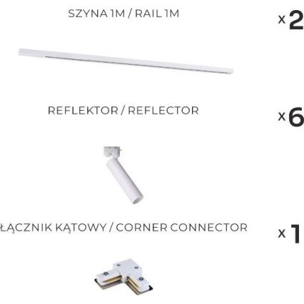Zuma Line - Spotlight in Track System 6xGU10/35W/230V White