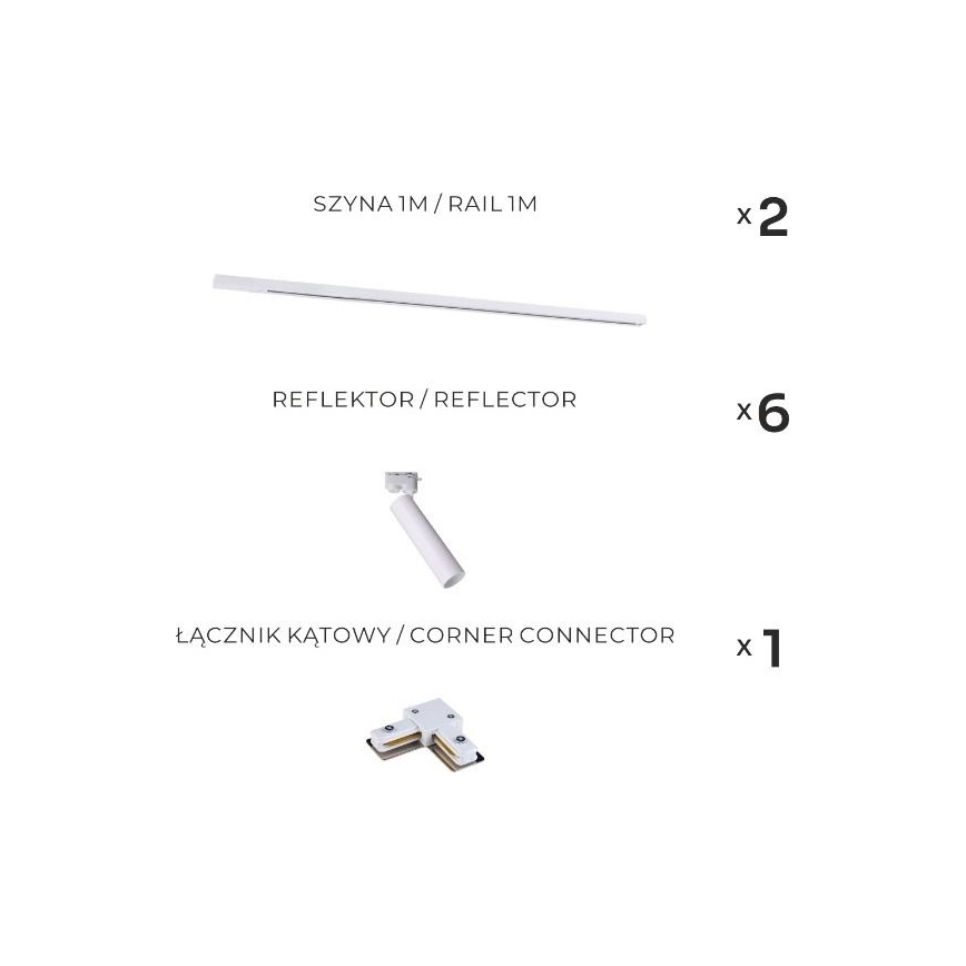 Zuma Line - Spotlight in Track System 6xGU10/35W/230V White