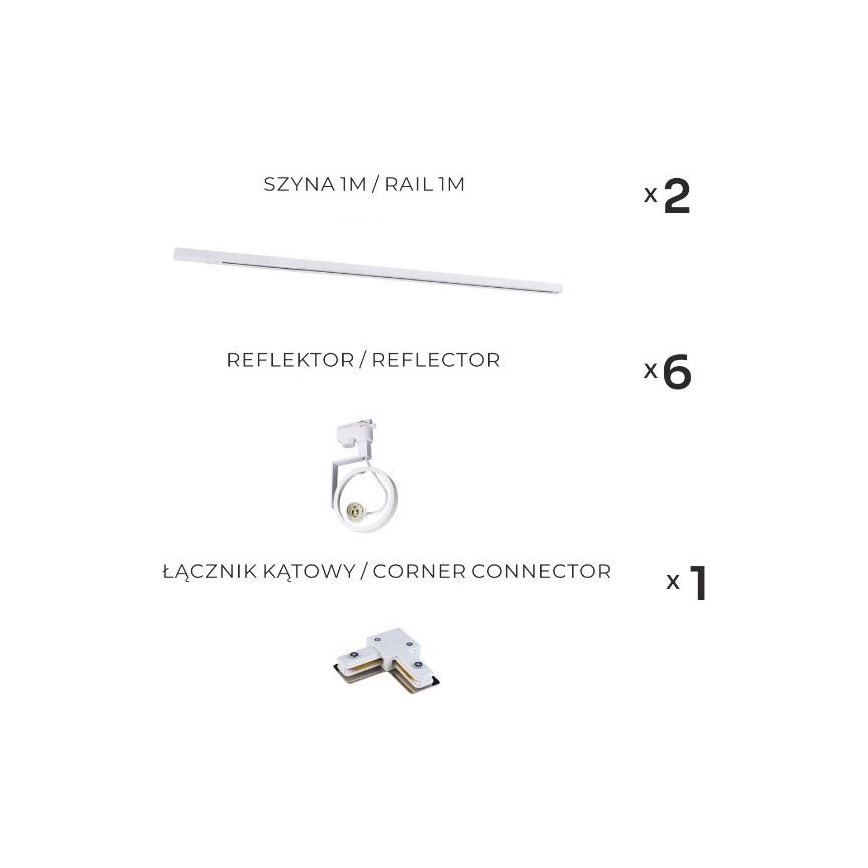 Zuma Line - Spotlight in track system 6xGU10/15W/230V white