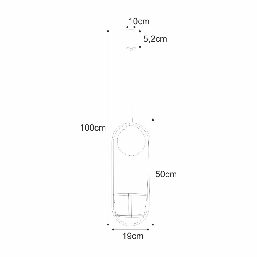 Zuma Line - Chandelier on a string 1xE14/40W/230V black