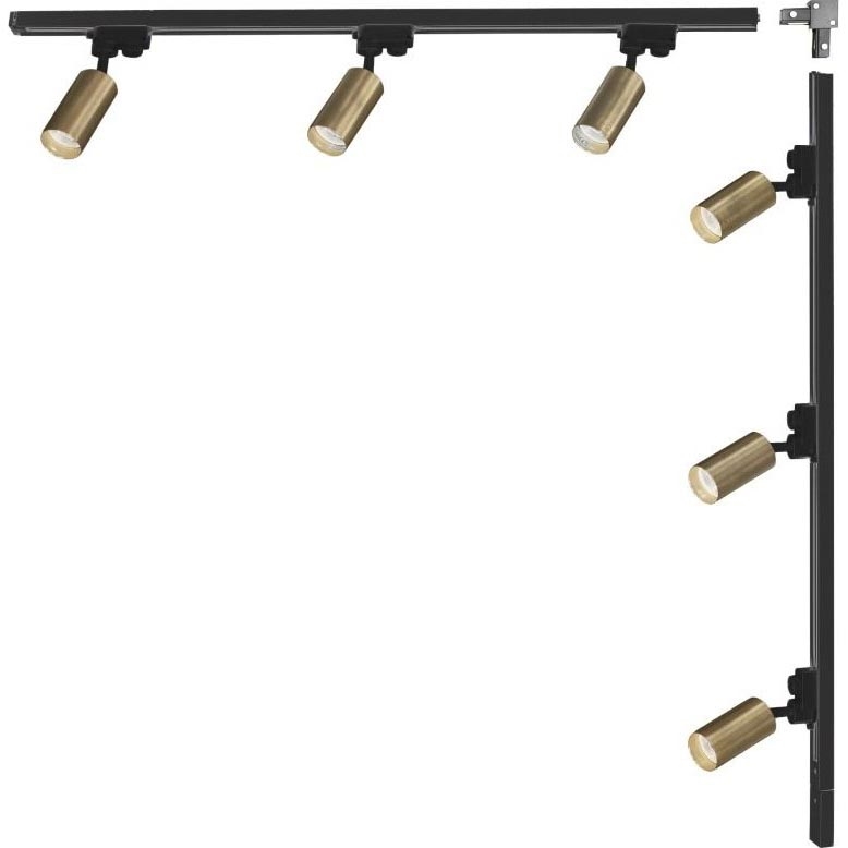 Zuma Line - 6-Light Track Spotlight 6x GU10/35W/230V Black/Gold