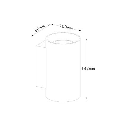 Zuma Line - Wall light 2xGU10/50W/230V white