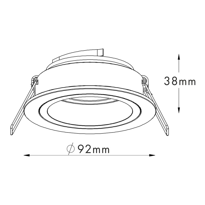 Zuma Line - Recessed light 1xGU10/50W/230V white