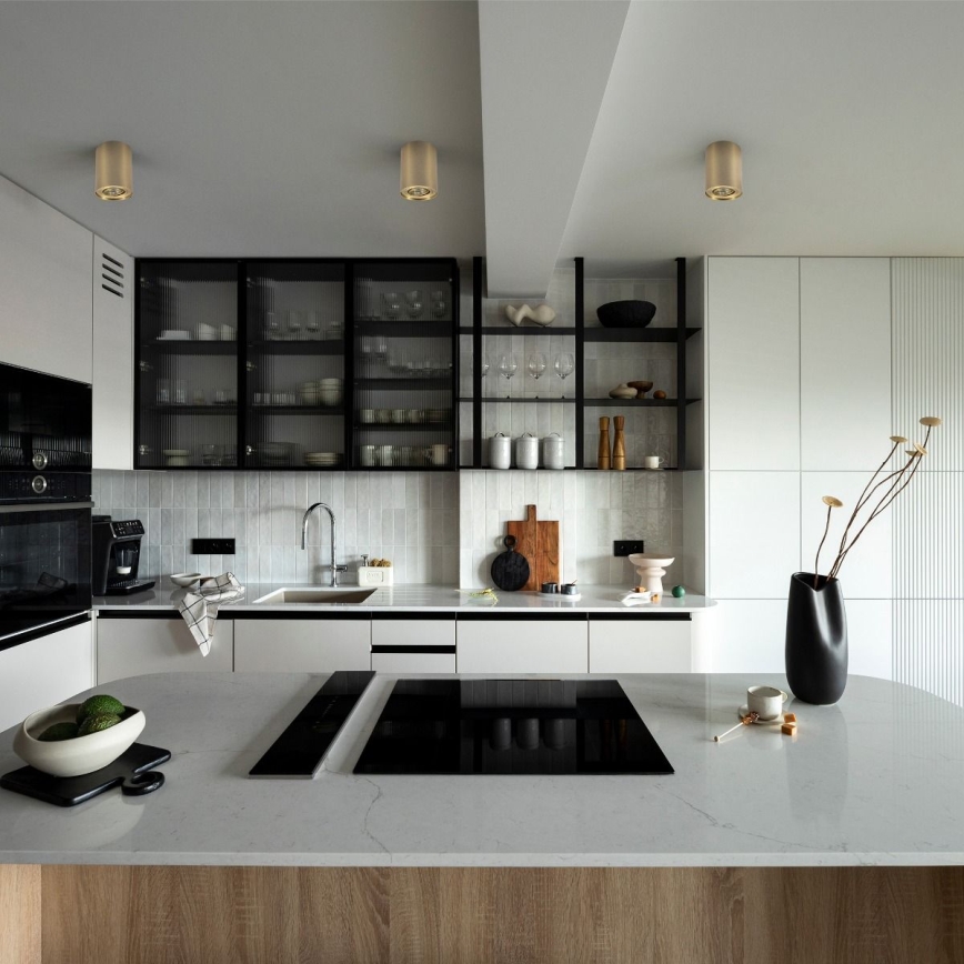 Zuma Line - LED RGBW Dimmable spotlight 1xGU10/6W/230V gold + remote control