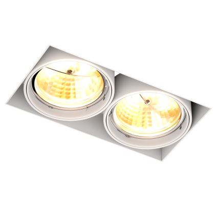Zuma Line - Recessed light 2xGU10-AR111/15W/230V white