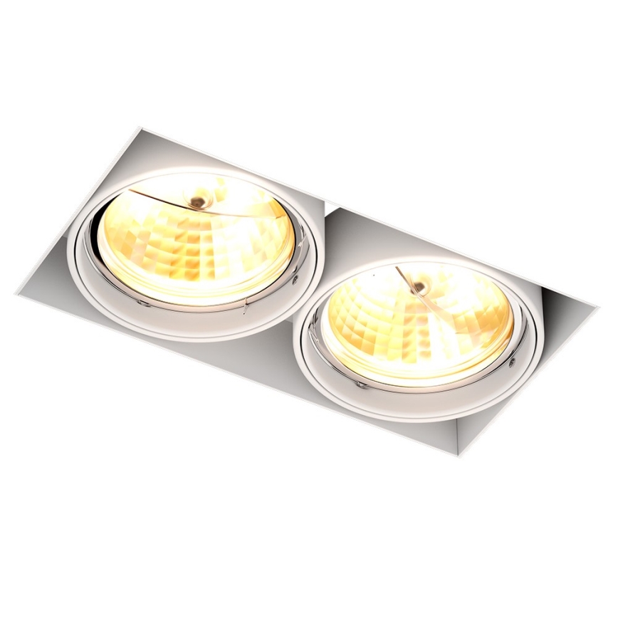Zuma Line - Recessed light 2xGU10-AR111/15W/230V white