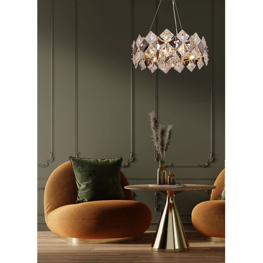 Zuma Line - Chandelier on a string 6xE14/40W/230V gold
