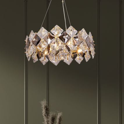 Zuma Line - Chandelier on a string 6xE14/40W/230V gold