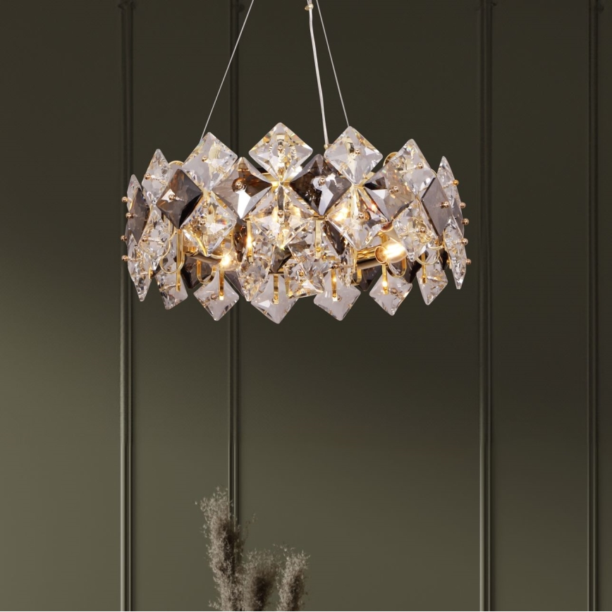 Zuma Line - Chandelier on a string 6xE14/40W/230V gold