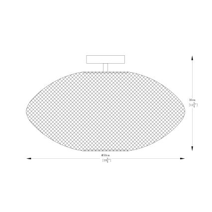 Zuma Line - Surface-mounted chandelier 1xE27/40W/230V black