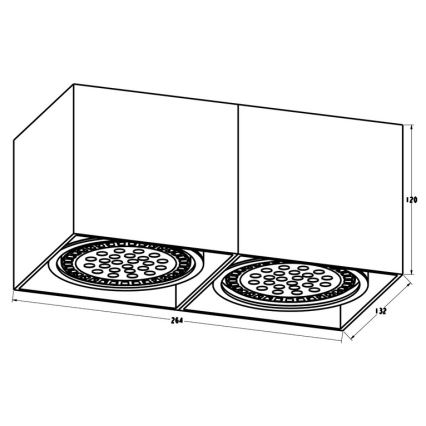 Zuma Line - Spotlight 2xGU10-ES111/15W/230V white