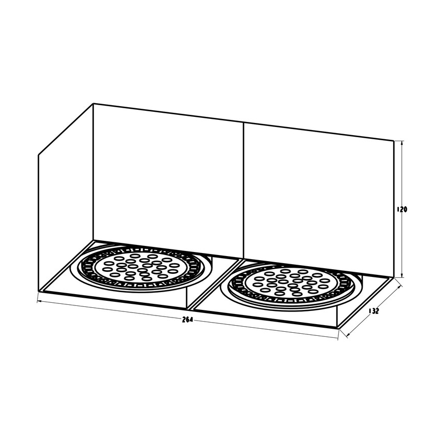 Zuma Line - Spotlight 2xGU10-ES111/15W/230V white