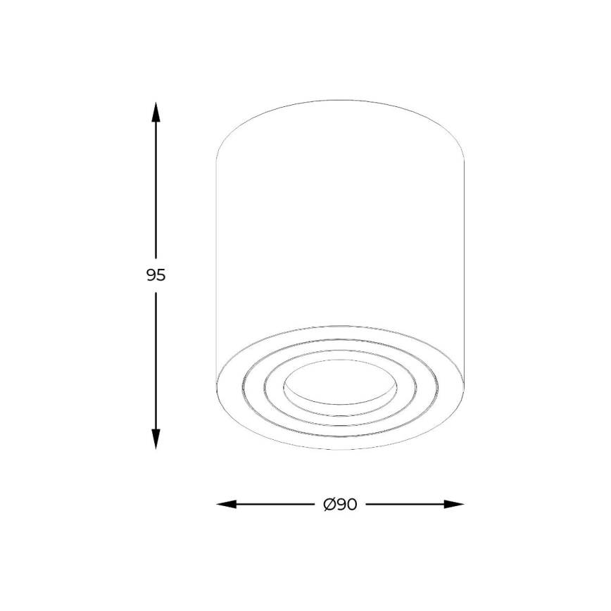 Zuma Line - Dimmable LED RGBW Bathroom Spotlight 1x GU10/4,8W/230V, IP44, White + Remote Control