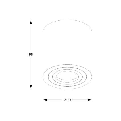 Zuma Line - Dimmable LED RGBW Bathroom Spotlight 1x GU10/6W/230V, IP44, White + Remote Control