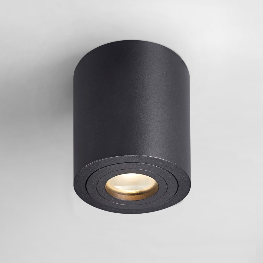 Zuma Line - Dimmable LED RGBW Bathroom Spotlight 1xGU10/6W/230V IP44, Black + Remote Control