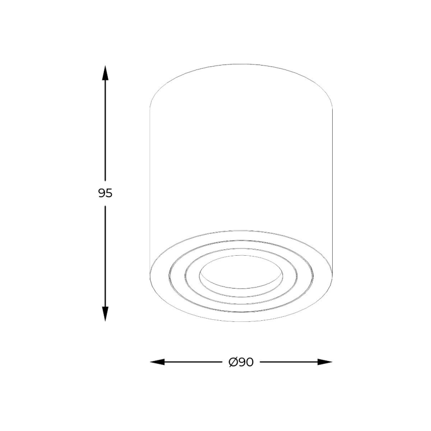 Zuma Line - Dimmable LED RGBW Bathroom Spotlight 1xGU10/6W/230V IP44, Black + Remote Control