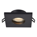 Zuma Line - Bathroom recessed light 1xGU10/50W/230V IP54 black
