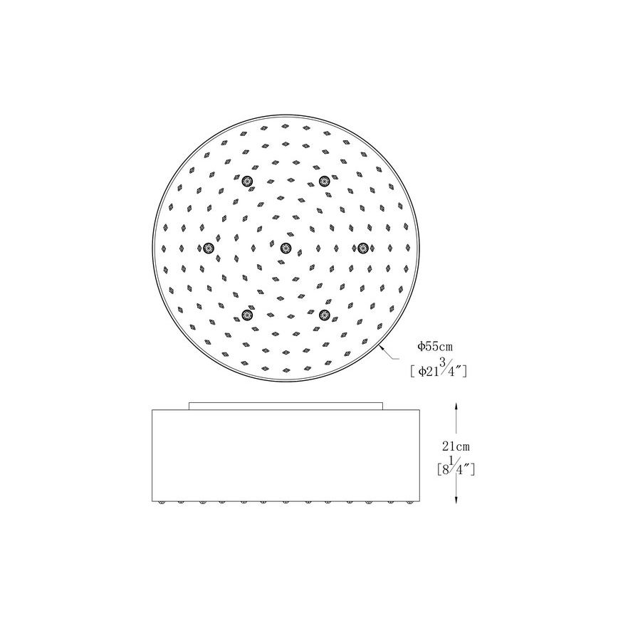 Zuma Line - Crystal ceiling light 7xG9/42W/230V