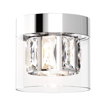 Zuma Line - Crystal ceiling light 1xG9/28W/230V silver