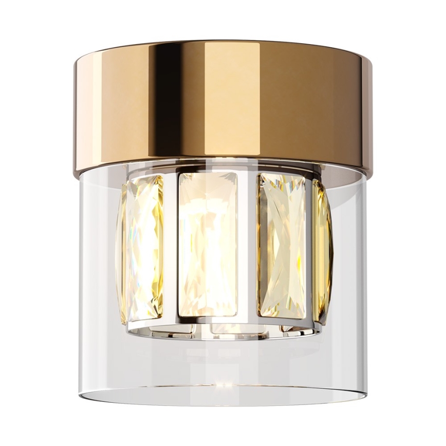Zuma Line - Crystal ceiling light 1xG9/28W/230V gold