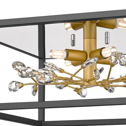 Zuma Line - Ceiling light 4xG9/33W/230V black/gold